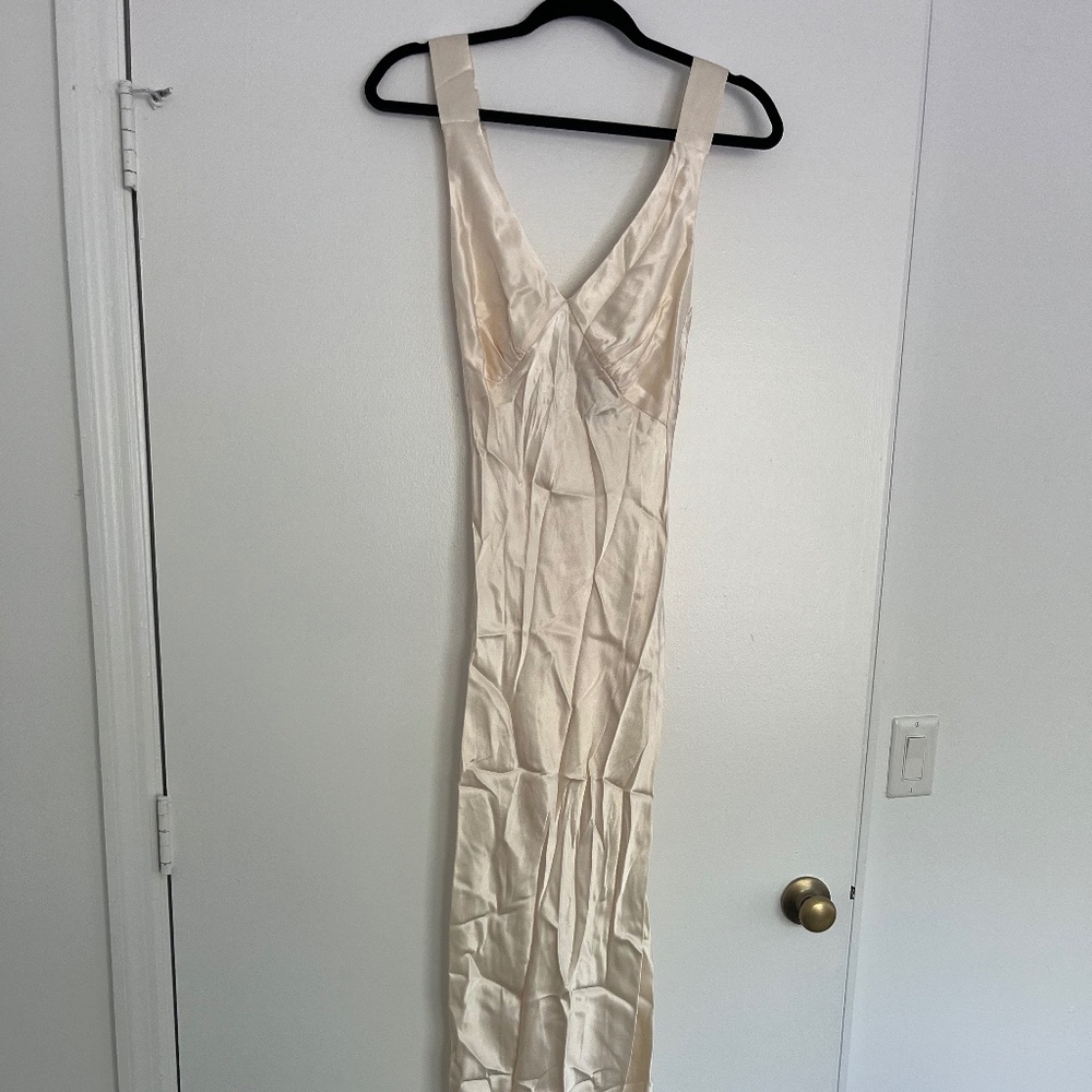 Silk gown